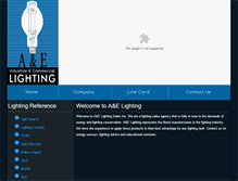 Tablet Screenshot of aelighting.com